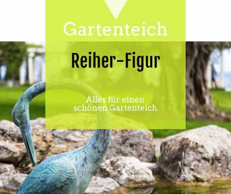 Fischreiher Figur Reiherschreck und Deko für den Teich gartenteich