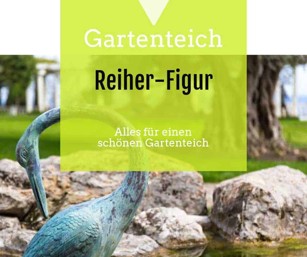 Fischreiher Gartenfigur Deko Reiher Reiherschreck Reiherabwehr Metallreiher 